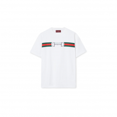 GUCCI COTTON JERSEY T-SHIRT WITH EMBROIDERY 855021